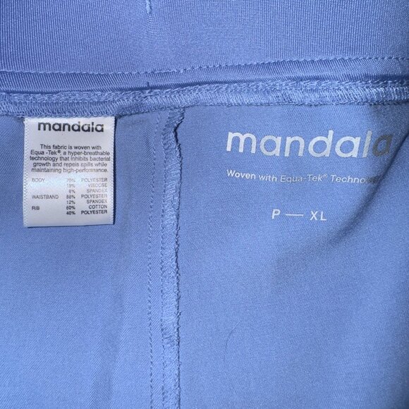 Mandala Women's Size XL Petite Blue Equa-Tek Nursing Jogger Scrub Pants - Picture 5 of 6